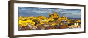 Cathedral La Seu and Old Town Rooftops, Palma De Mallorca, Mallorca, Balearic Islands, Spain-Doug Pearson-Framed Photographic Print