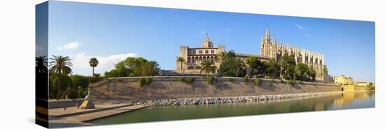 Cathedral La Seu, Palma De Mallorca, Mallorca, Balearic Islands, Spain, Mediterranean, Europe-Doug Pearson-Stretched Canvas