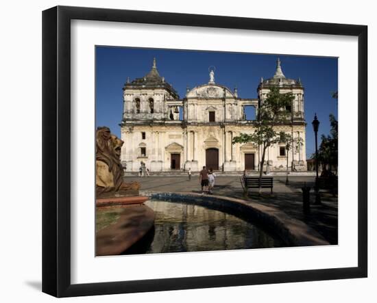 Cathedral, Leon, Nicaragua, Central America-G Richardson-Framed Photographic Print