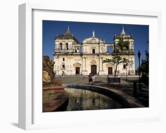 Cathedral, Leon, Nicaragua, Central America-G Richardson-Framed Photographic Print