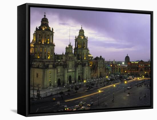 Cathedral Metropolitana, Mexico City, Mexico-Walter Bibikow-Framed Stretched Canvas