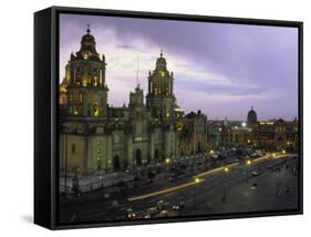 Cathedral Metropolitana, Mexico City, Mexico-Walter Bibikow-Framed Stretched Canvas