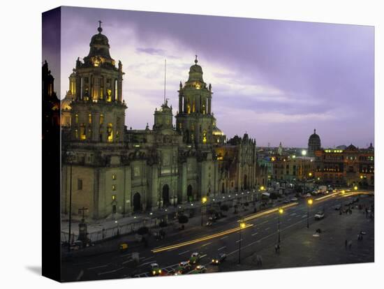 Cathedral Metropolitana, Mexico City, Mexico-Walter Bibikow-Stretched Canvas