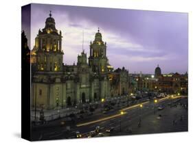 Cathedral Metropolitana, Mexico City, Mexico-Walter Bibikow-Stretched Canvas