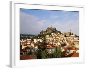 Cathedral Notre Dame, Statue, Haute Loire, Le Puy, France-David Barnes-Framed Photographic Print