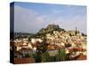 Cathedral Notre Dame, Statue, Haute Loire, Le Puy, France-David Barnes-Stretched Canvas