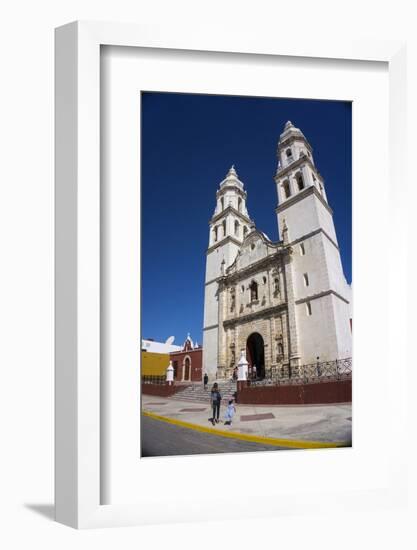 Cathedral, Nuestra Signora de Purisima Concepcion, Campeche, UNESCO World Heritage Site, Mexico, No-Peter Groenendijk-Framed Photographic Print