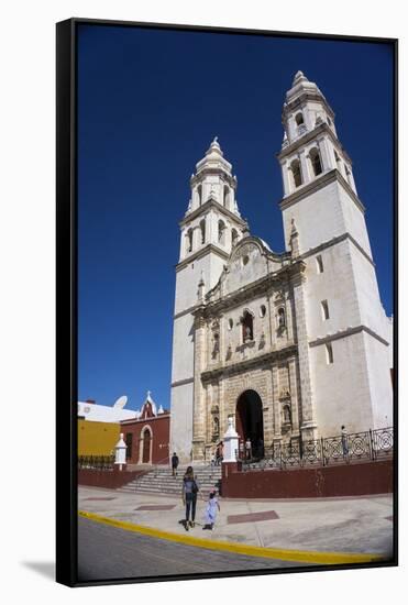 Cathedral, Nuestra Signora de Purisima Concepcion, Campeche, UNESCO World Heritage Site, Mexico, No-Peter Groenendijk-Framed Stretched Canvas