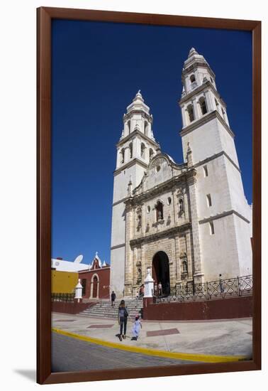 Cathedral, Nuestra Signora de Purisima Concepcion, Campeche, UNESCO World Heritage Site, Mexico, No-Peter Groenendijk-Framed Photographic Print