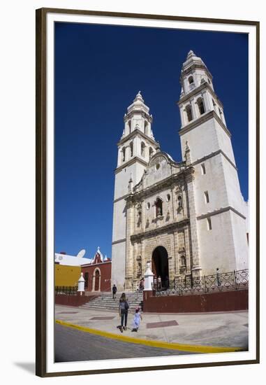 Cathedral, Nuestra Signora de Purisima Concepcion, Campeche, UNESCO World Heritage Site, Mexico, No-Peter Groenendijk-Framed Premium Photographic Print