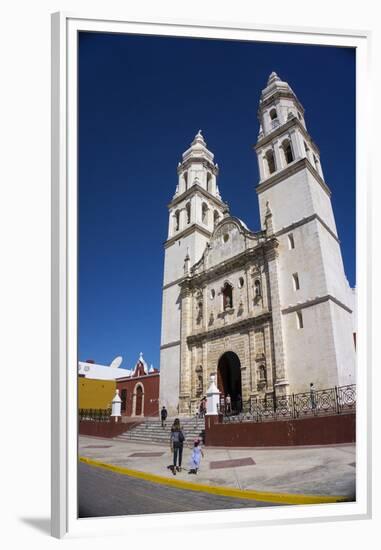 Cathedral, Nuestra Signora de Purisima Concepcion, Campeche, UNESCO World Heritage Site, Mexico, No-Peter Groenendijk-Framed Premium Photographic Print