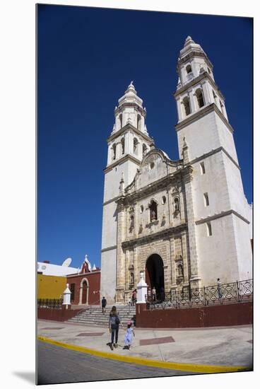 Cathedral, Nuestra Signora de Purisima Concepcion, Campeche, UNESCO World Heritage Site, Mexico, No-Peter Groenendijk-Mounted Premium Photographic Print