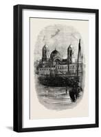 Cathedral of Cadiz, from the Harbour, Spain-null-Framed Giclee Print