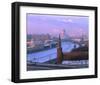 Cathedral of Christ the Saviour and Kremlin Wall, Moscow, Russia-null-Framed Art Print