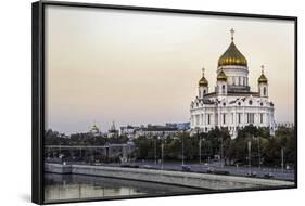 Cathedral of Christ the Saviour and Moskva River, Moscow, Russia-Gavin Hellier-Framed Photographic Print