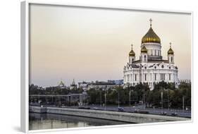 Cathedral of Christ the Saviour and Moskva River, Moscow, Russia-Gavin Hellier-Framed Photographic Print