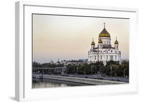 Cathedral of Christ the Saviour and Moskva River, Moscow, Russia-Gavin Hellier-Framed Photographic Print