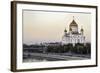 Cathedral of Christ the Saviour and Moskva River, Moscow, Russia-Gavin Hellier-Framed Photographic Print