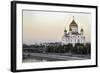 Cathedral of Christ the Saviour and Moskva River, Moscow, Russia-Gavin Hellier-Framed Photographic Print