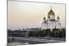 Cathedral of Christ the Saviour and Moskva River, Moscow, Russia-Gavin Hellier-Mounted Photographic Print