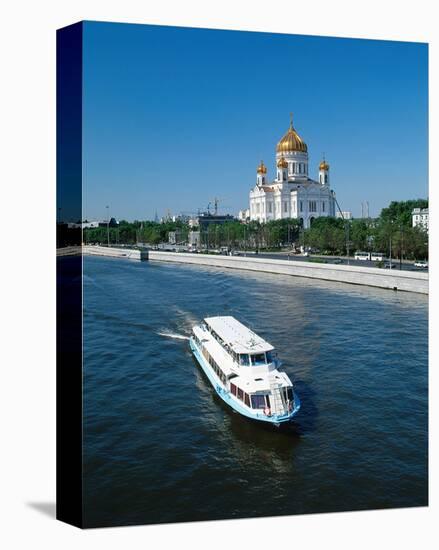 Cathedral of Christ the Saviour on the bank of Moskva River, Moscow, Russia-null-Stretched Canvas