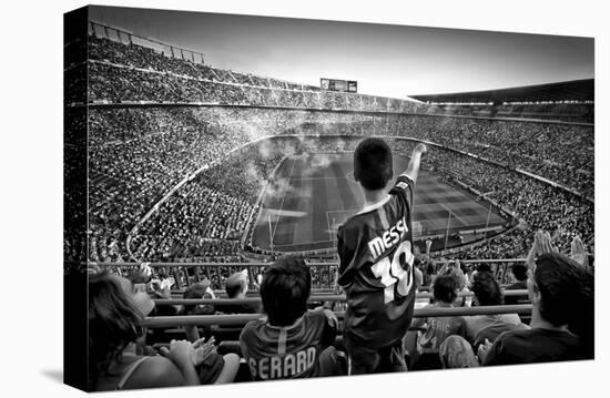 Cathedral Of Football-Clemens Geiger-Framed Stretched Canvas