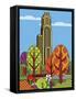 Cathedral Of Learning Pittsburgh-Ron Magnes-Framed Stretched Canvas