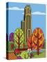 Cathedral Of Learning Pittsburgh-Ron Magnes-Stretched Canvas