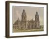 Cathedral of Lima, Illustration from 'Geografia Del Peru' by Mariano, Felipe Paz Soldan-F. Delamare-Framed Giclee Print