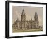 Cathedral of Lima, Illustration from 'Geografia Del Peru' by Mariano, Felipe Paz Soldan-F. Delamare-Framed Giclee Print