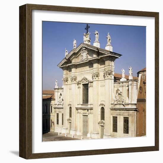 Cathedral of Mantua Façade-null-Framed Giclee Print