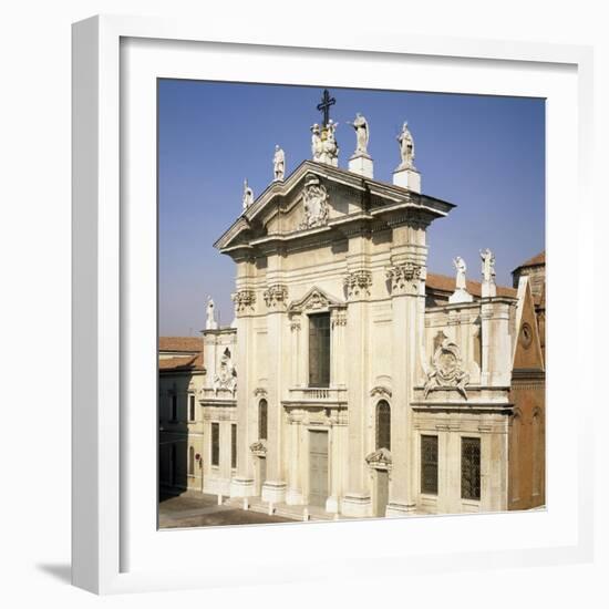 Cathedral of Mantua Façade-null-Framed Giclee Print