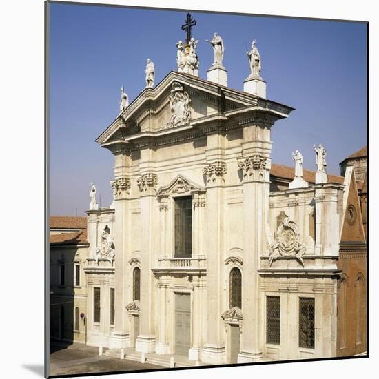 Cathedral of Mantua Façade-null-Mounted Giclee Print
