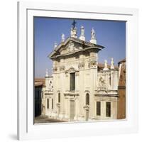 Cathedral of Mantua Façade-null-Framed Giclee Print