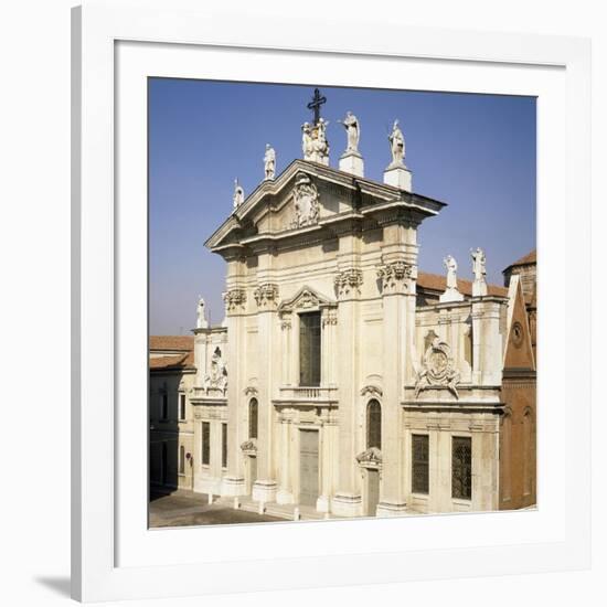 Cathedral of Mantua Façade-null-Framed Giclee Print