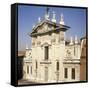 Cathedral of Mantua Façade-null-Framed Stretched Canvas