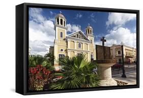 Cathedral of Mayaguez, Puerto Rico-George Oze-Framed Stretched Canvas