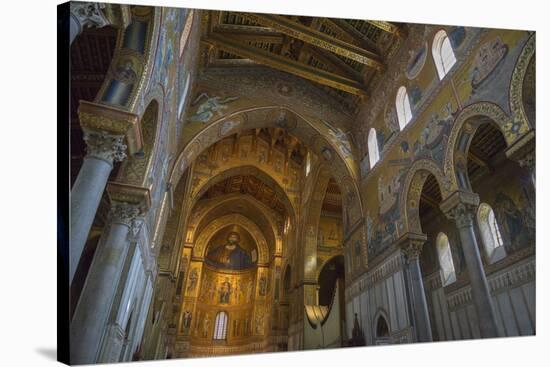 Cathedral of Monreale, Monreale, Palermo, Sicily, Italy, Europe-Marco Simoni-Stretched Canvas