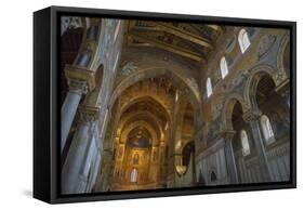 Cathedral of Monreale, Monreale, Palermo, Sicily, Italy, Europe-Marco Simoni-Framed Stretched Canvas