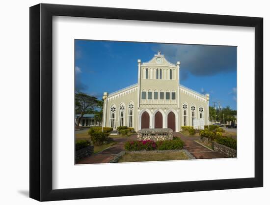 Cathedral of Mount Carmel, Garapan, Saipan, Northern Marianas, Central Pacific, Pacific-Michael Runkel-Framed Photographic Print