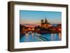 Cathedral of Notre Dame De Paris at Sunset-kavalenkava volha-Framed Photographic Print