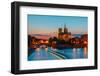 Cathedral of Notre Dame De Paris at Sunset-kavalenkava volha-Framed Photographic Print