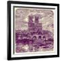 Cathedral of Notre Dame, Illustration from 'French Pictures' by Samuel Green, Published 1878-Richard Principal Leitch-Framed Giclee Print