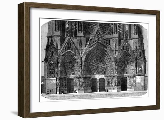 Cathedral of Notre-Dame, Reims, France, 1882-1884-Gautier-Framed Giclee Print