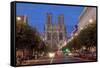 Cathedral of Notre Dame, Unesco World Heritage Site, Reims, Haute Marne, France-Charles Bowman-Framed Stretched Canvas