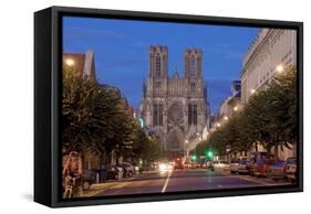 Cathedral of Notre Dame, Unesco World Heritage Site, Reims, Haute Marne, France-Charles Bowman-Framed Stretched Canvas