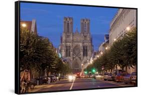 Cathedral of Notre Dame, Unesco World Heritage Site, Reims, Haute Marne, France-Charles Bowman-Framed Stretched Canvas