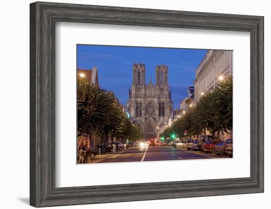 Cathedral of Notre Dame, Unesco World Heritage Site, Reims, Haute Marne, France-Charles Bowman-Framed Photographic Print