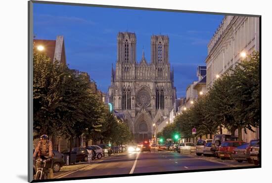 Cathedral of Notre Dame, Unesco World Heritage Site, Reims, Haute Marne, France-Charles Bowman-Mounted Photographic Print