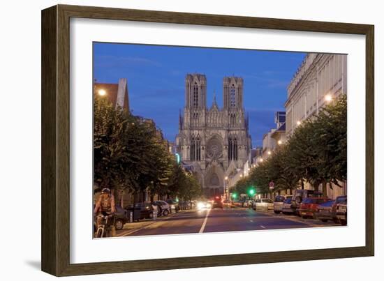 Cathedral of Notre Dame, Unesco World Heritage Site, Reims, Haute Marne, France-Charles Bowman-Framed Photographic Print